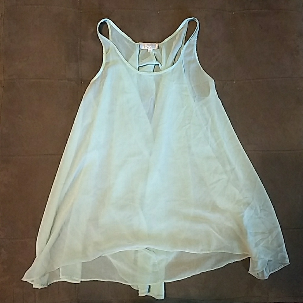 Toska Teal Shear Blouse